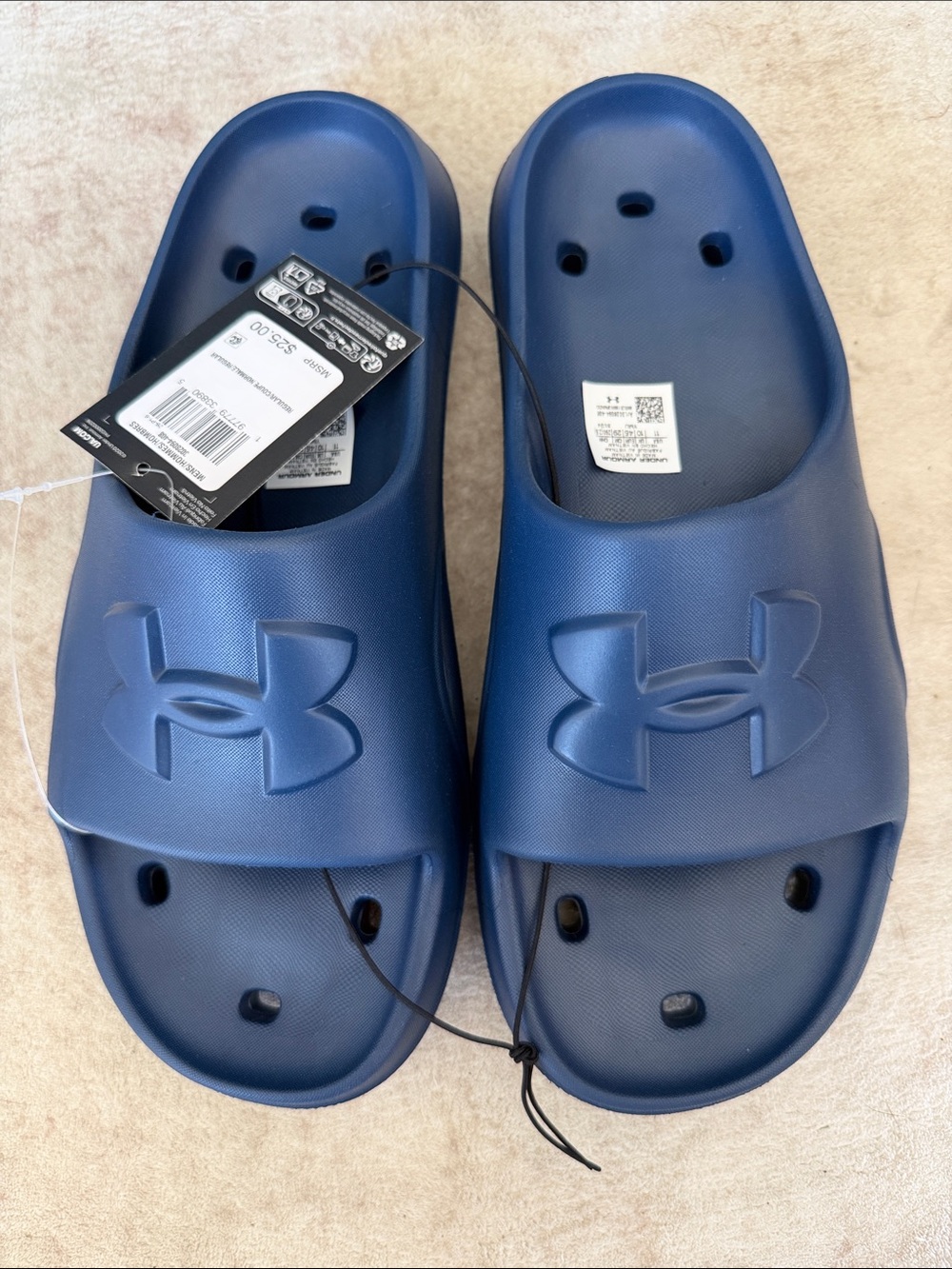 Under Armour Locker V Navy Blue Men's Slide Sandals
